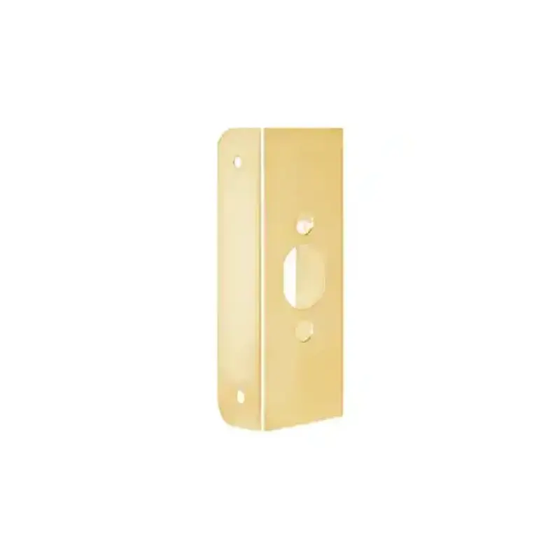 Don Jo 10FEPB 1-3/8" Door Reinforcer for Deadbolts and Key in Knob Locks Polished Brass Finish