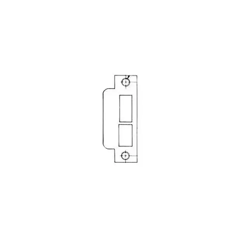Baldwin 6039056L158 Left Hand 1-5/8" Extended Lip ASA Strike For 2-3/4" Backset Deadbolt Only Lifetime Satin Nickel Finish