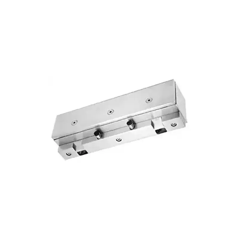 CRL PK2GTBS Brushed Stainless Double Door Glass Transom Mount PK Series Stop/Strike - 1/2"
