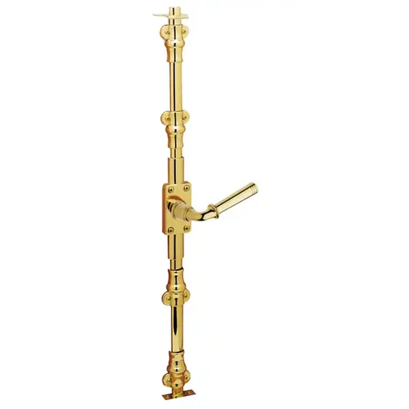 Baldwin 8107003R7LK Right Hand 7' Contemporary Cremone Bolt Less Knob Lifetime Brass Finish