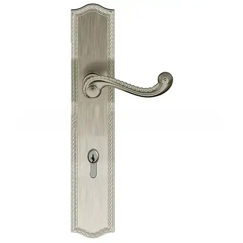 Baldwin MP009056ACT4X Bristol Multi Point Trim Keyed Entry with Turn Knob Configuration 4 Minus Lever Lifetime Satin Nickel Finish