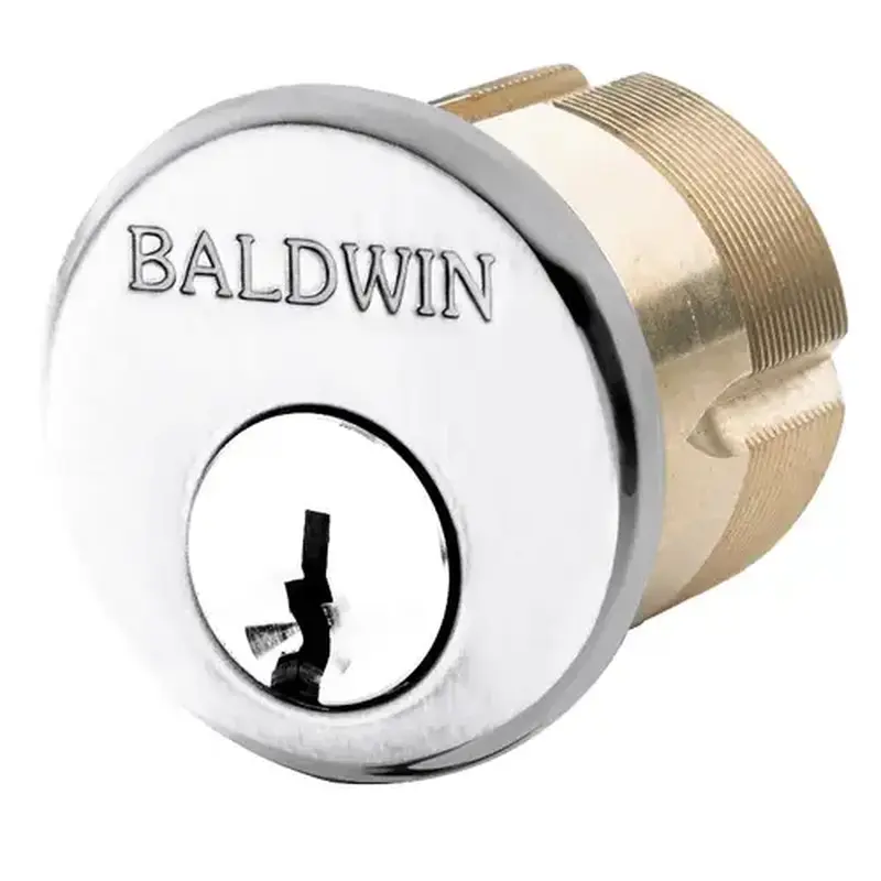 Baldwin 8329260 2-1/4" Mortise Cylinder Bright Chrome Finish