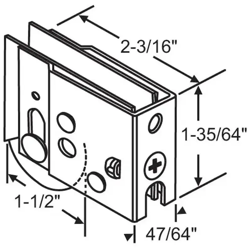 Brixwell 9-338spb Patio Door Roller Assembly 1-1/2 Stainless Steel Wheel pdr171-1(1/2)-Spb precision Bearing