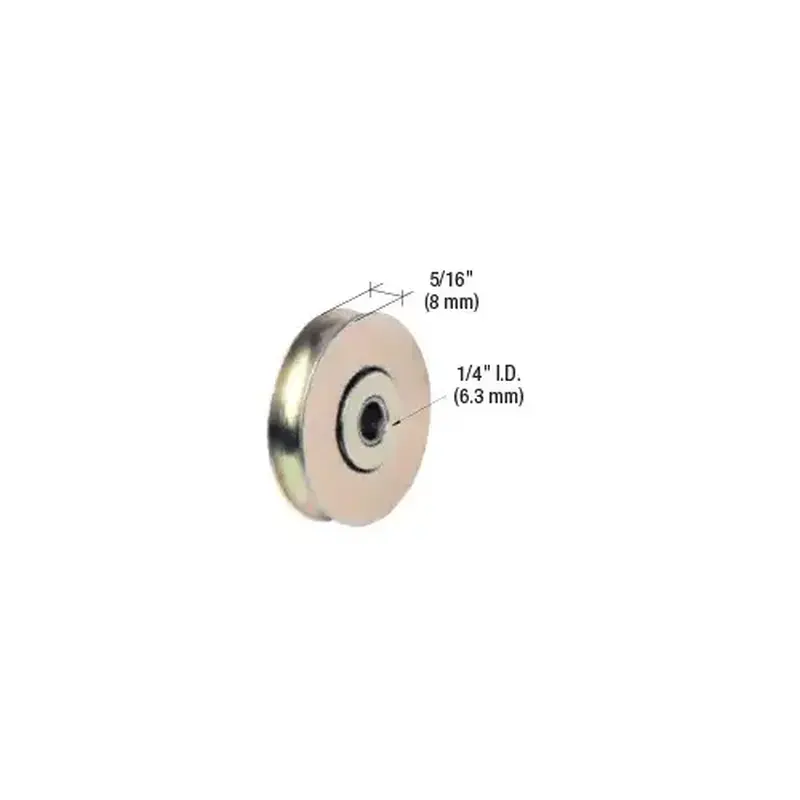 CRL D1503 1-1/2" Diameter Steel Ball Bearing Replacement Roller 5/16" Wide - pack of 2