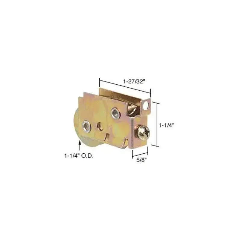 CRL D1519 1-1/4" Steel Sliding Glass Door Roller with 5/8" Wide Housing for Cupples Doors
