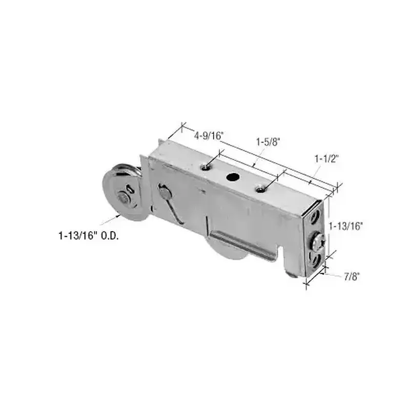 CRL SS4600 1-13/16" Stainless Steel Ball Bearing Sliding Glass Door Roller with 1-1/4" Wide Housing