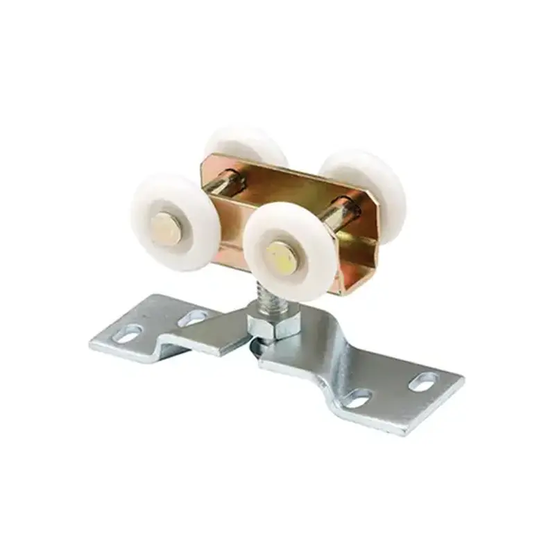FHC N7410 Pocket Door Roller Assembly - 1" (Outside Diameter) - Convex - Plastic Tires - Steel Bracket