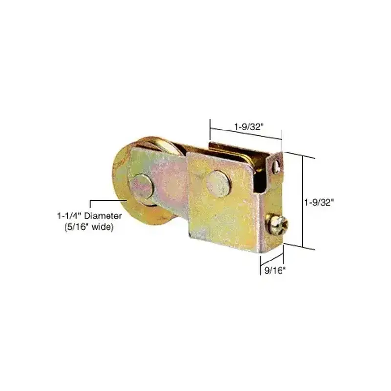 CRL D1509 1-1/4" Steel Sliding Glass Door Roller with 9/16" Wide Housing for Sun Valley - Fullview - Glasco Doors
