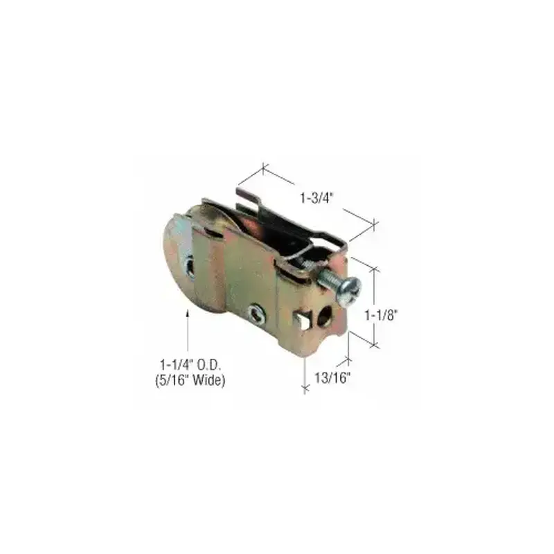 CRL D1559 1-1/4" Steel Sliding Glass Door Roller with 13/16" Wide Housing for Acorn & Wells Aluminum Doors