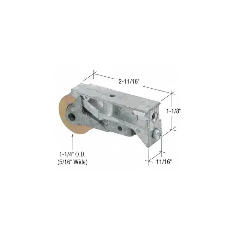CRL D1640 1-1/4" Steel Sliding Glass Door Roller with 11/16" Wide Housing