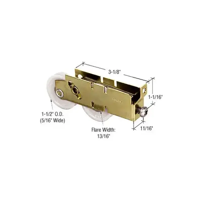 CRL D1738B 1-1/2" Nylon Ball Bearing Tandem Roller - pack of 10