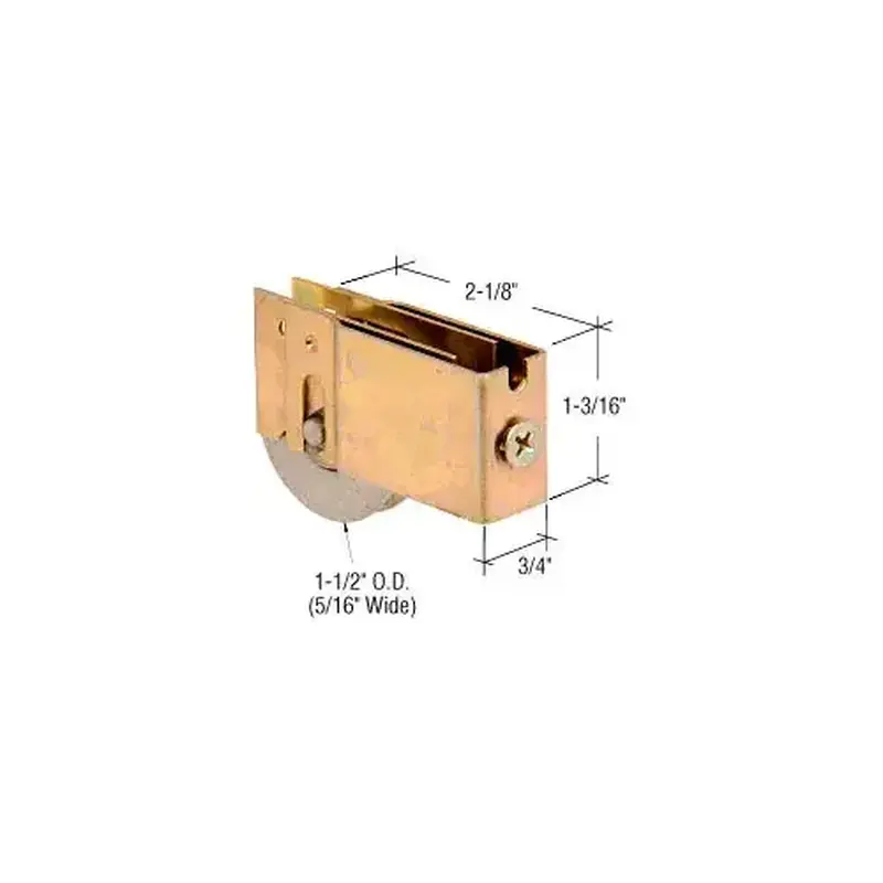 CRL D1781 1-1/2" Steel Ball Bearing Sliding Glass Door Roller with 3/4" Wide Housing for Lausell Doors