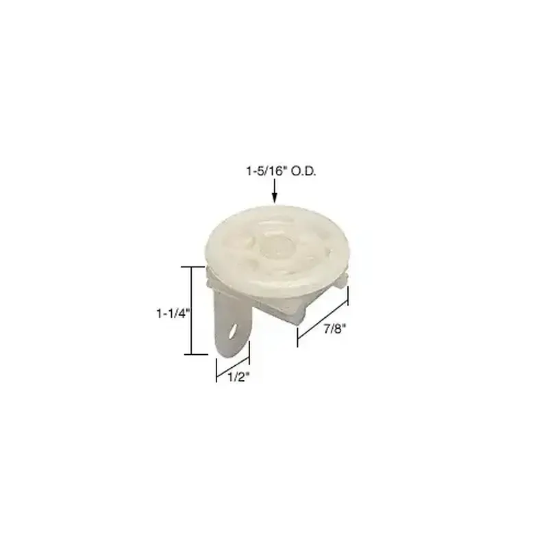 CRL D1803 1-5/16" Diameter Horizontal Roller Guide for Peachtree Citation 3 Doors