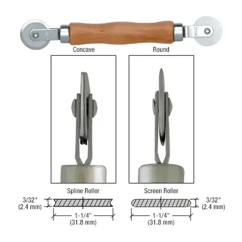CRL PL7505 Basic Combination Steel Wheel Screen and Spline Roller