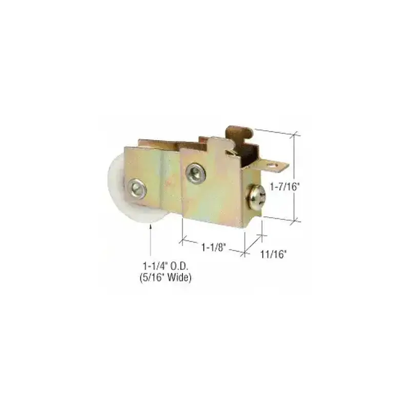 Prime-Line D1512 1-1/4" Nylon Sliding Glass Door Roller with 11/16" Wide Housing
