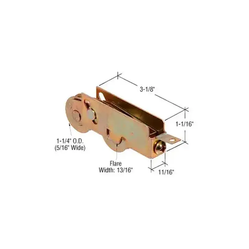Prime-Line D1775 1-1/4" Tandem Steel Sliding Glass Door Roller with 11/16" Wide Housing for Louisiana Pacific Glass Doors