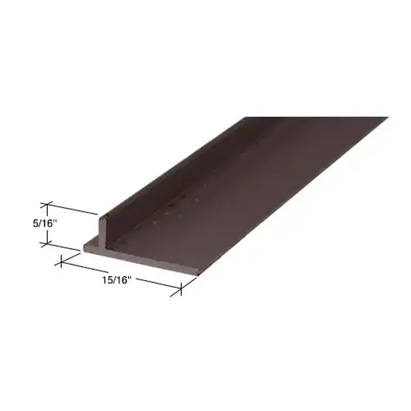 Brixwell PLD1680-CCP4 Bronze Sliding Screen Door Rail -  4 inch Sample