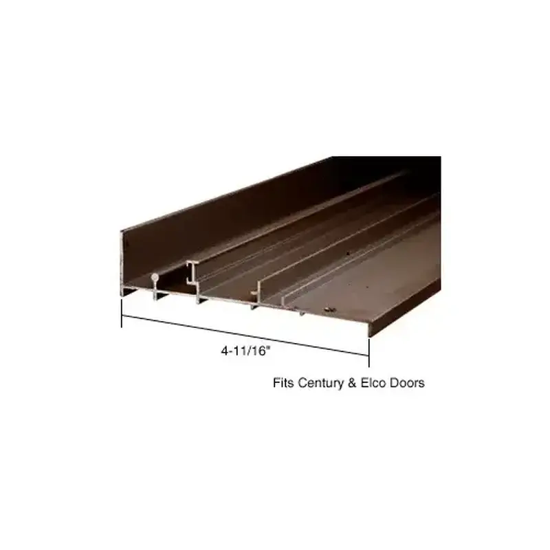 CRL TH805BRZ Bronze OEM Replacement Patio Door Threshold for Century & Elco Doors; 4-11/16" Wide x 8' Long