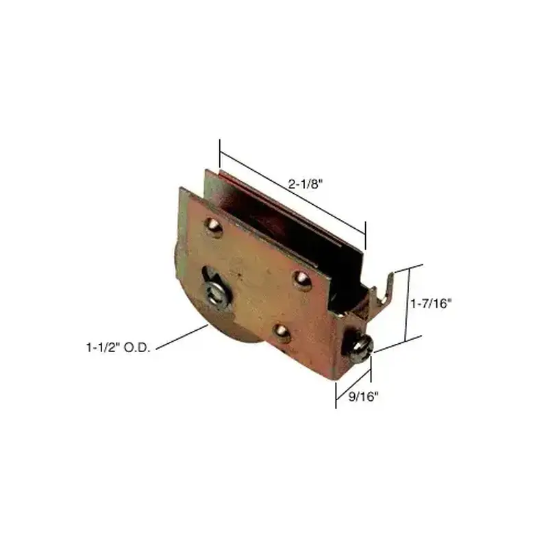 Prime-Line D1588 1-1/2" Steel Sliding Glass Door Roller with 9/16" Wide Housing for Window Master Doors