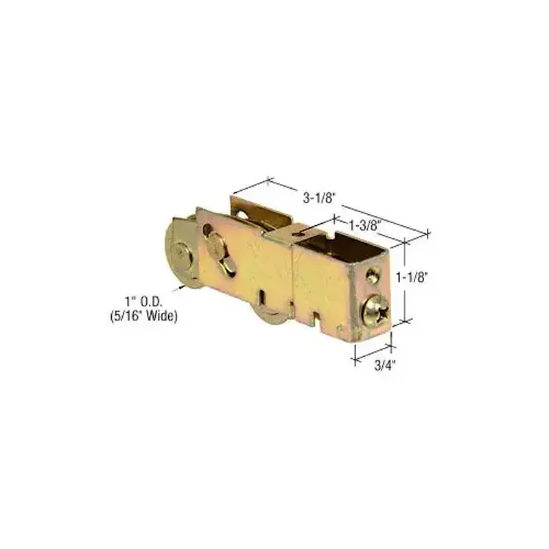 Prime-Line D1982 1" Tandem Steel Ball Bearing Sliding Glass Door Roller with 3/4" Wide Housing