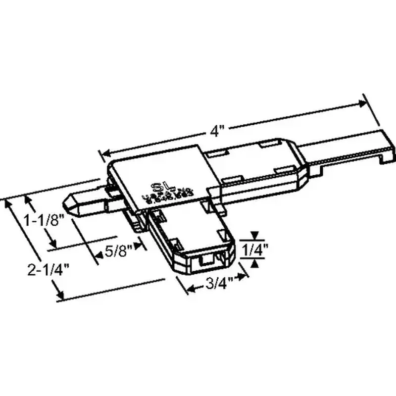 Brixwell 90-1067lhw Screen Corner LH White Without Stop