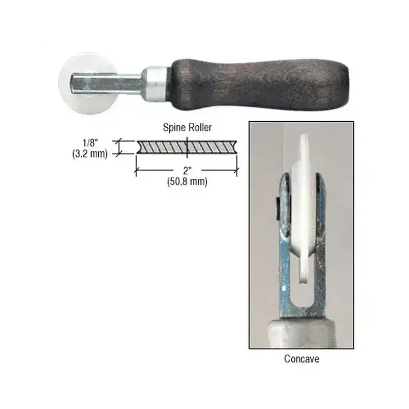 CRL 27K7N 1/8" Single Concave Edge Nylon Wheel Spline Roller