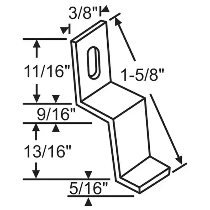 Brixwell 90-1068 Stretch Clip Aluminum vt Pgt - pack of 25