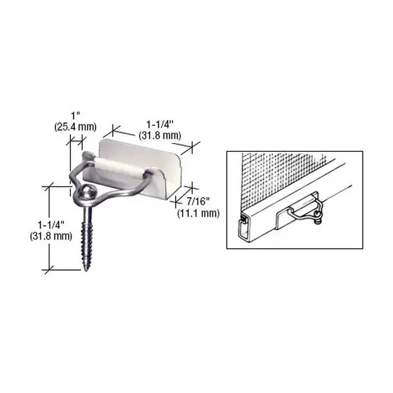 CRL WSC202W White Slip-On Bail Latches and Screws - Bulk