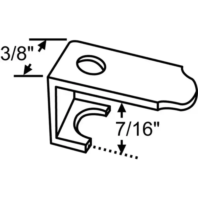 Brixwell 90-33 Cee Clip 7/8in X 7/16in - pack of 25