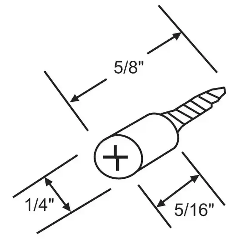 Brixwell 900-9351-XCP25 Screen Pivot Post And Screw wsc 92 - pack of 25