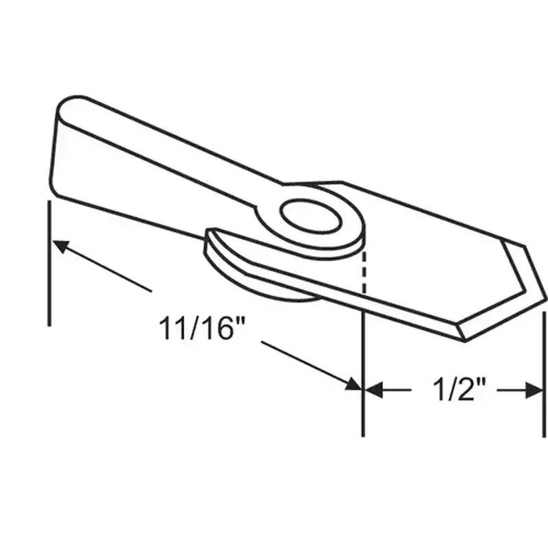 Brixwell 900-9823w Pointer Latch White wsc199 Wh