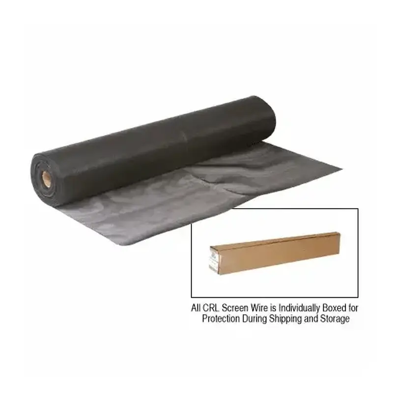 CRL PSW48BL Black 48" Super Duty Polyester Screen Mesh - 100 Foot Roll