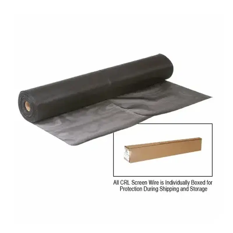 CRL PSW60BL Black 60" Super Duty Polyester Screen Mesh - 100 Foot Roll