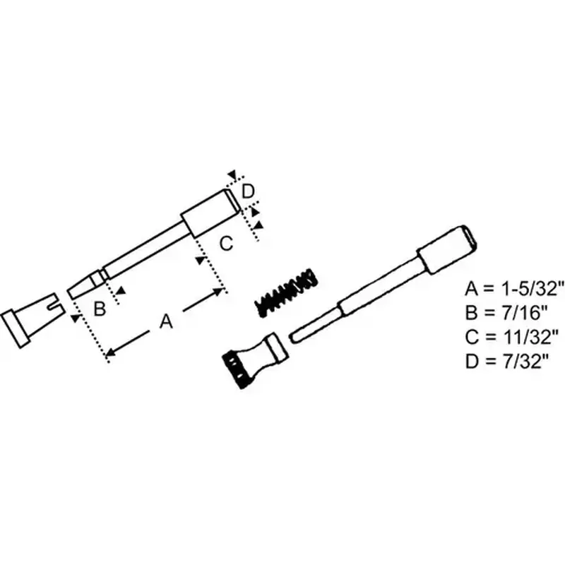 Brixwell 90-375-XCP25 Plunger Assembly - pack of 25
