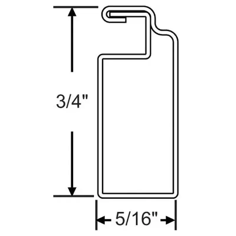 Brixwell 90h-222 12ft 6in Screen Frame Bronze 152 pcs 5/16in x 3/4in