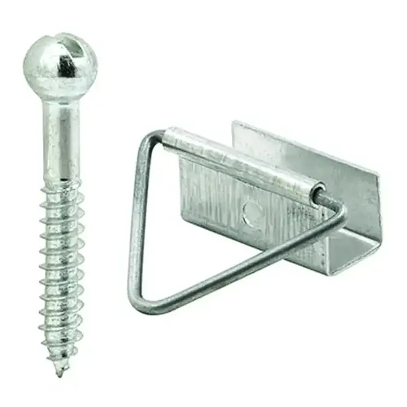 Make-2-Fit PL 7762 Bottom Latch, Aluminum, Mill, Silver, For: 7/16 in Screen Frame