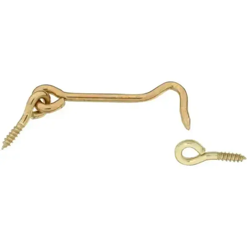 National Hardware N118158 V2001 3" Hook & Eye Solid Brass Finish