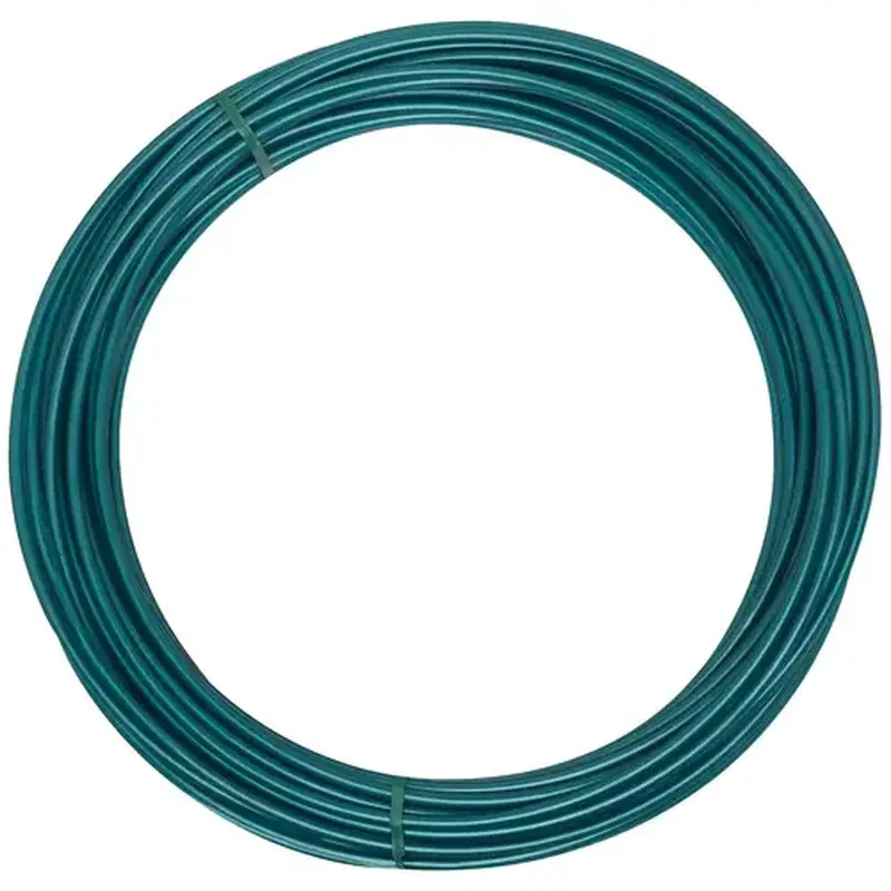 National Hardware N267039 2575BC 50' Clothesline Wire Green - Plastic Coated Finish