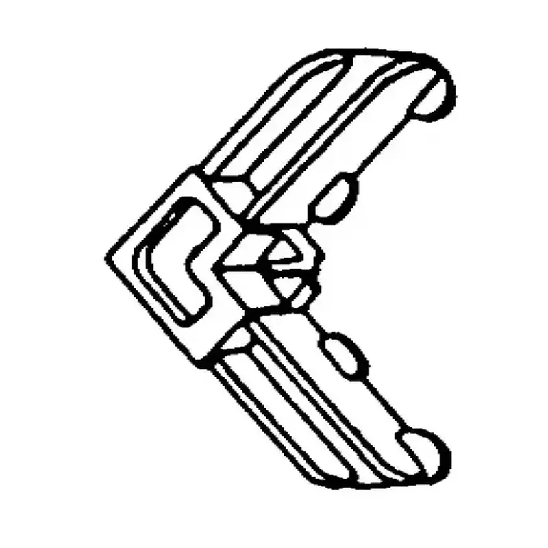 Brixwell 90-455 Plastic Corner Key White 3/8in
