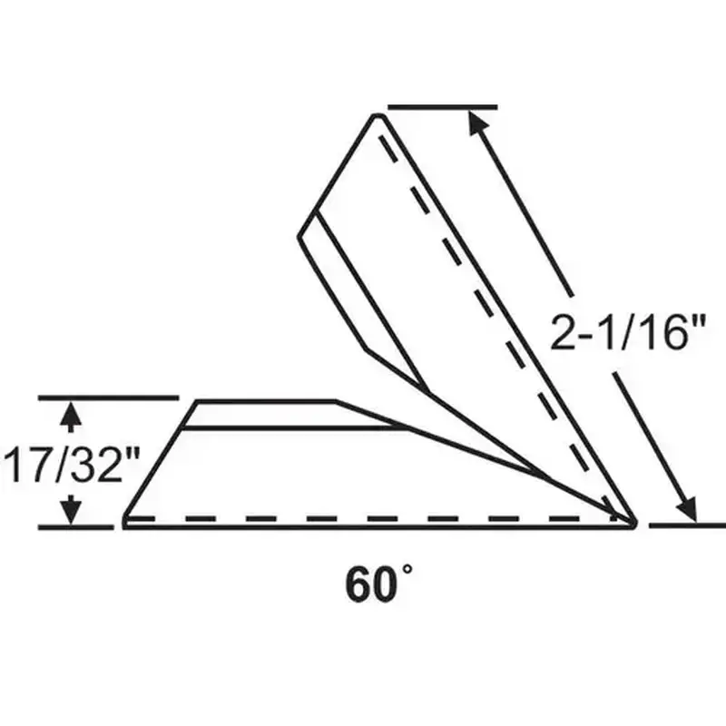 Brixwell 90-978 60 DEG ALUMINUM CORNER FOR 3/8 X 3/4 SCREEN FRAME