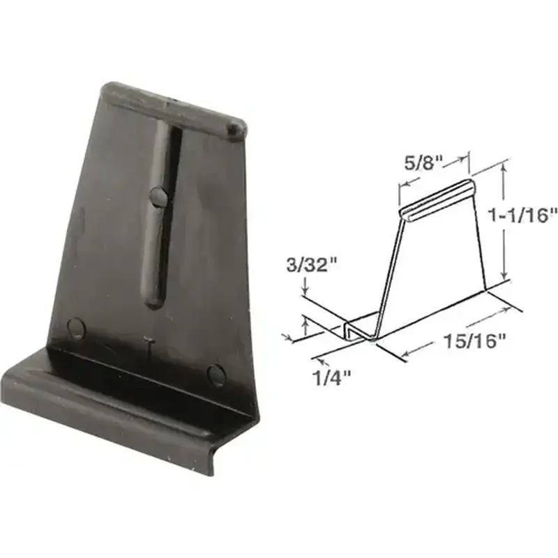 Prime-Line PL7921 Black Spline Channel Pull Tab - pack of 6
