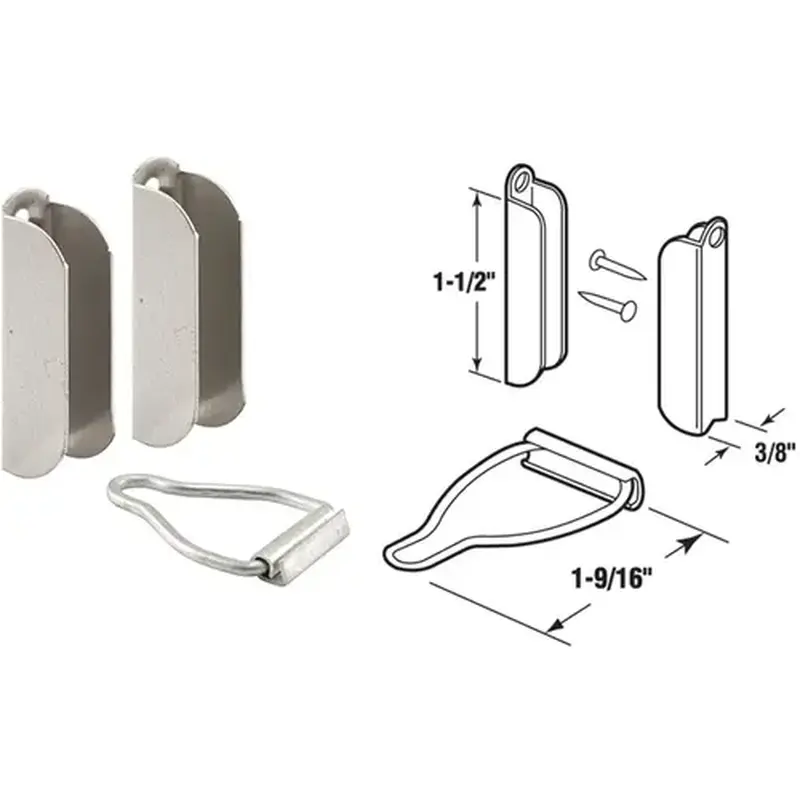 Prime-Line PL8101 3/8 In. Mill Hanger & Latch - pack of 2