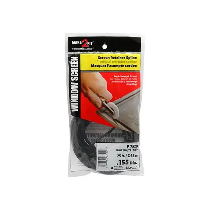 FHC P7520 0.155" x 25 Ft. Bag - Black Spline (Single Pack)