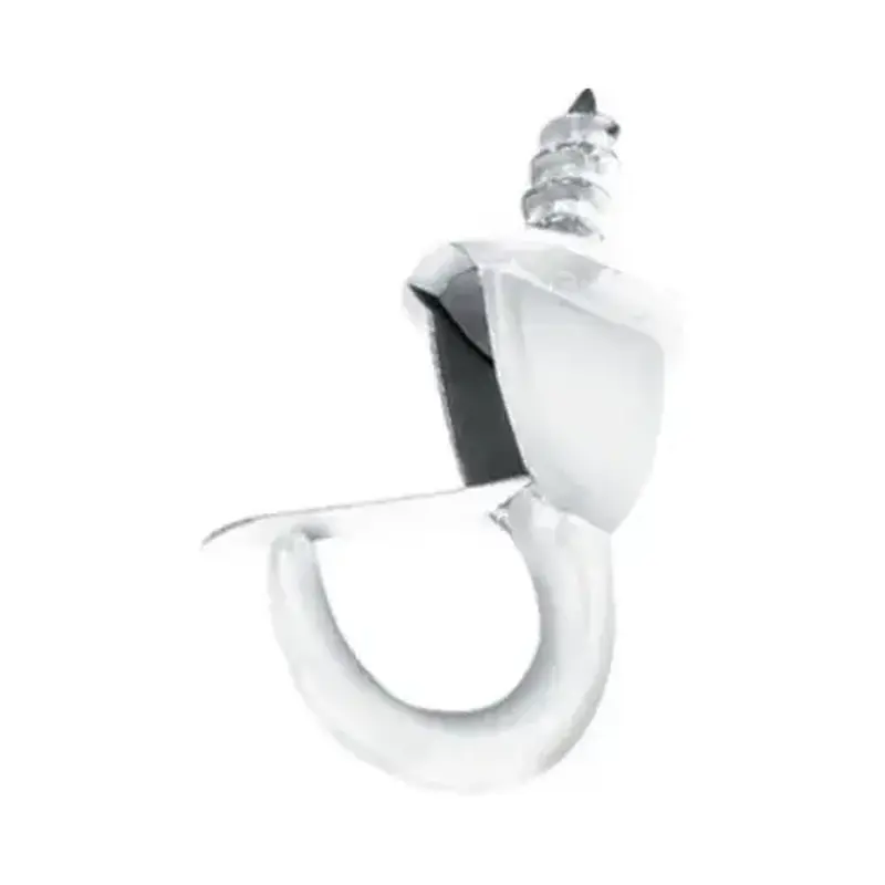 HILLMAN FASTENERS 122238 Safety Hook, White, 7/8-In - pack of 4