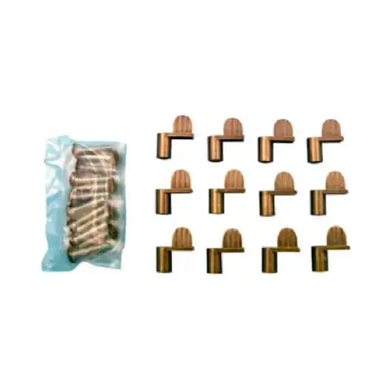 Make-2-Fit PL7900 Screen Clips With Screws, Die-Cast Bronze, 7/16 In   pack of 12