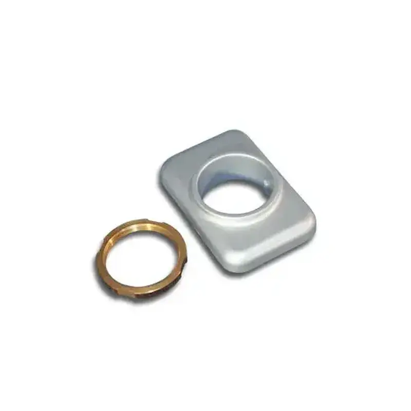 International Door Closers MP-6182-AL Cylinder Mounting Pad For International CVR Panic Hardware Aluminum