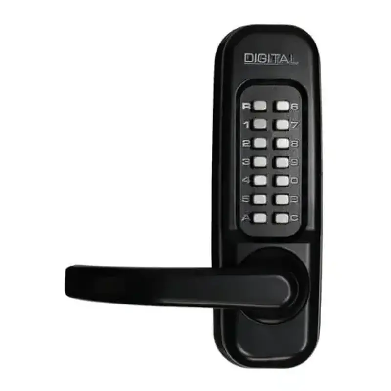 Lockey 115P-JB Keyless Heavy Duty Passage Lever Panic Trim Jet Black