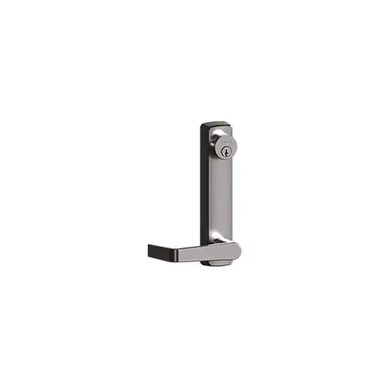 Hager 171514 46CE Cylinder Escutcheon Outside Exit Device Trim with Archer Lever Satin Brass Finish
