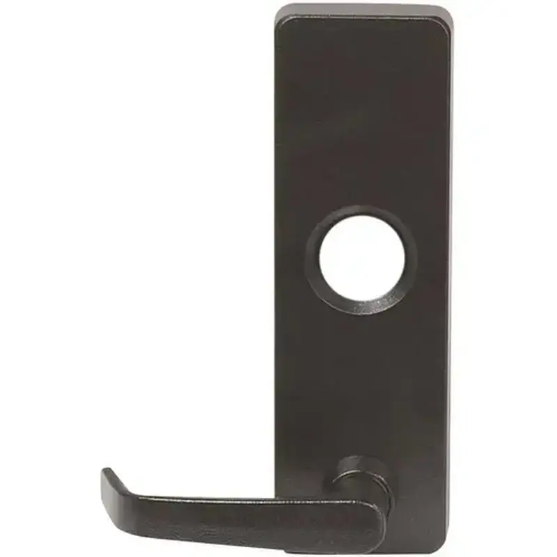 DETEX ECL-620 ECL Series Black Grade 1 Exit Trim, Entrance Function, ADA Lever, Less Cylinder for use with ECL-230D Series