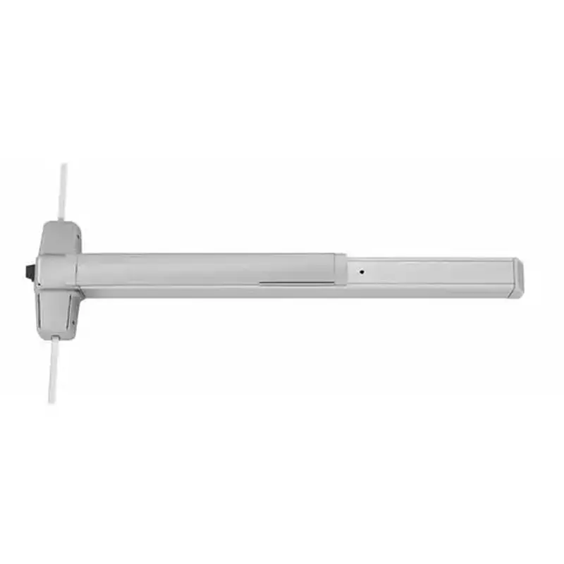 Von Duprin 9857EOF26D4 4' Fire Rated Surface Three Point Latch Smooth Case Exit Device, Satin Chrome Finish